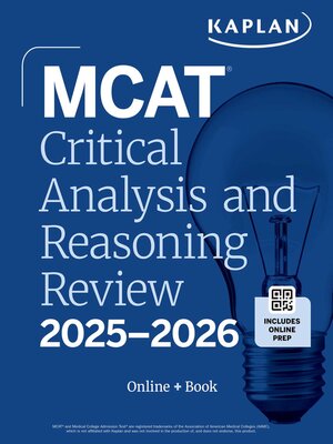 cover image of MCAT Critical Analysis and Reasoning Skills Review 2025-2026